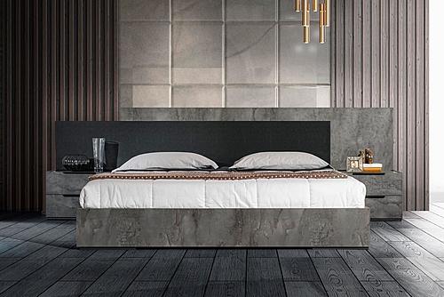 California King Nova Domus Ferrara - Modern Volcano Oxide Grey Bed by VIG Furniture