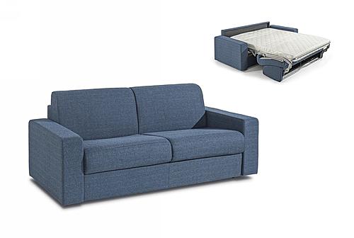 Modrest Made in Italy Urrita - Modern Blue Fabric Sofa Bed w/Queen Size Mattress by VIG Furniture