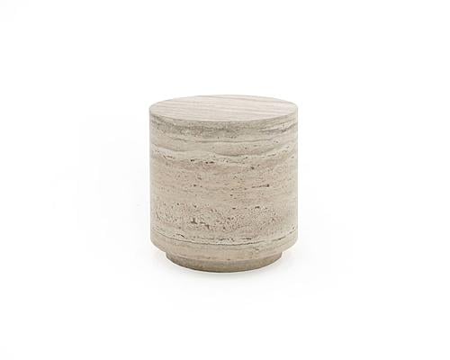 Nova Domus Roma - Modern Travertine Round End Table by VIG Furniture
