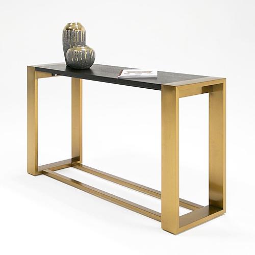 Modrest Fauna - Modern Wenge and Brass Console Table by VIG Furniture
