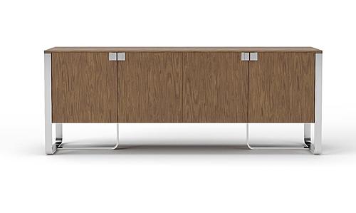 Modrest Pauline- Modern Walnut and Stainless Steel Sideboard Buffet by VIG Furniture
