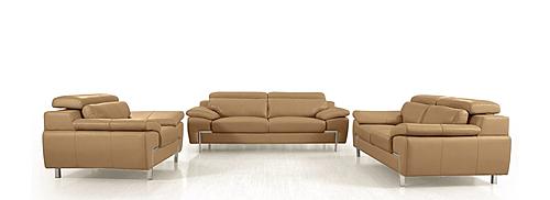 Divani Casa Grange - Modern Camel Leather Sofa Set by VIG Furniture