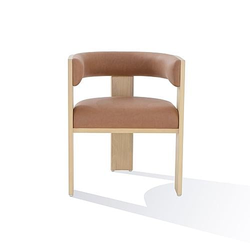 Nova Domus Osaka - Modern Natural Ash + Rust Fabric Dining Chair by VIG Furniture