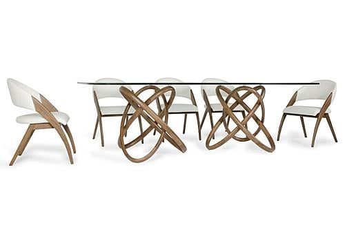 Modrest Mason & Lucas Modern Walnut Dining Set by VIG Furniture