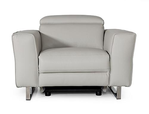 Accenti Italia Lucca - Italian Modern Grey Armchair w/Electric Recliner by VIG Furniture