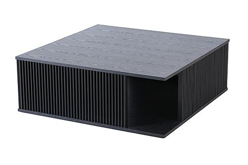 Modrest Alpine Modern Mid Century Black Ash Square Coffee Table - Thumbnail 2