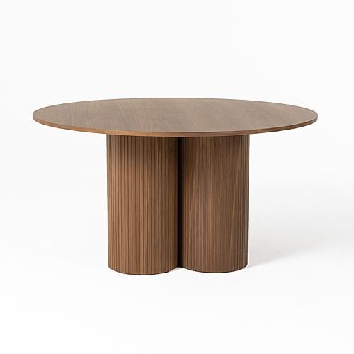 Modrest Depew - Mid-Century Modern Walnut Round Dining Table by VIG Furniture