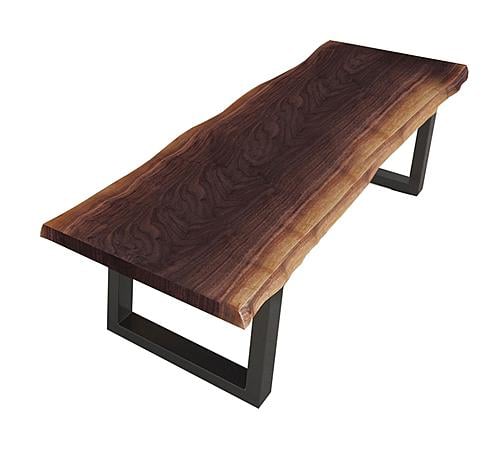Modrest Taylor - Large Modern Live Edge Wood Dining Bench by VIG Furniture