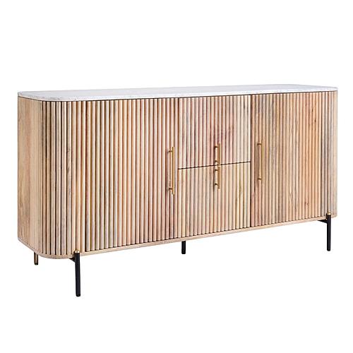 Modrest - Cambridge White Marble & Mango Buffet by VIG Furniture