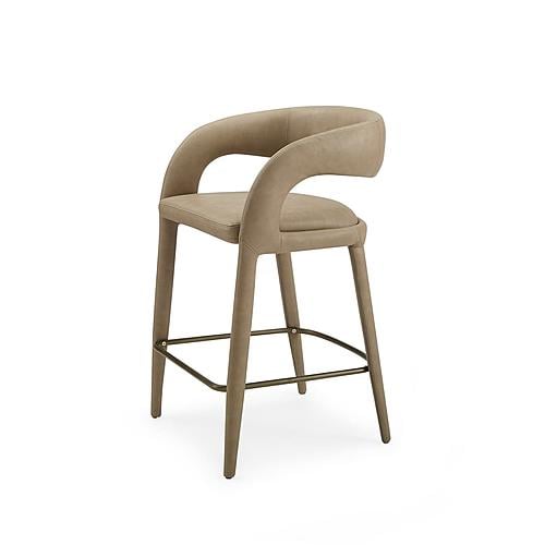 Modrest Faerron - Modern Tan Leatherette Counter Chair by VIG Furniture
