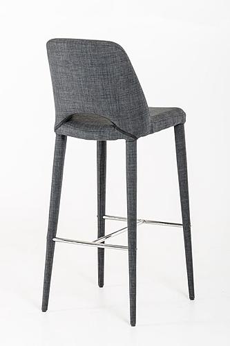 Modrest Williamette Mid-Century Dark Grey Fabric Bar Stool by VIG Furniture