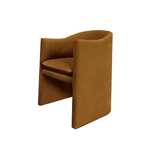 Modrest Danube - Modern Burnt Orange Fabric Dining Chair by VIG Furniture