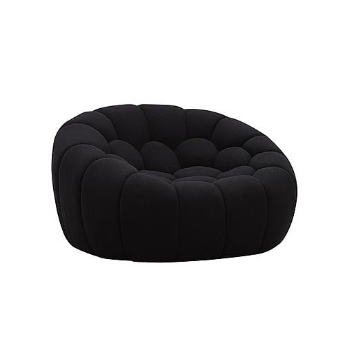 Divani Casa Yolonda - Modern Curved Black Fabric Chair by VIG Furniture