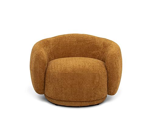 Divani Casa Andrew - Modern Orange Fabric Accent Chair by VIG Furniture