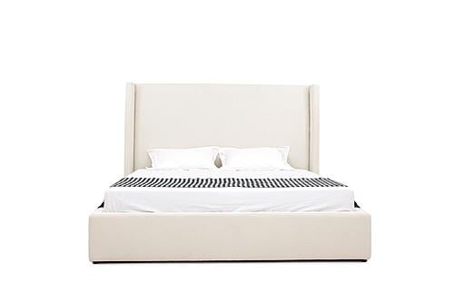 Modrest Byrne - Modern Off White Fabric Bed by VIG Furniture