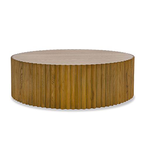 Modrest Espana - Modern Walnut Round Coffee Table by VIG Furniture
