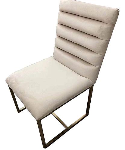 Modrest Barker - Modern Beige & Brush Gold Dining Chair (Set of 2) by VIG Furniture