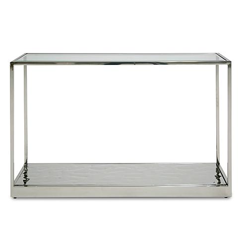 Modrest Braxton - Contemporary Clear Wave Glass Console Table by VIG Furniture