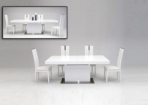 Zenith Modern White Extendable Dining Table by VIG Furniture