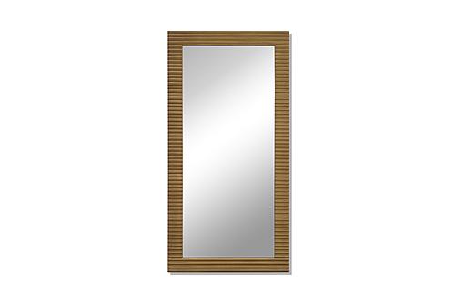 Modrest Glinda - Modern Brushed Brass Floor Mirror by VIG Furniture