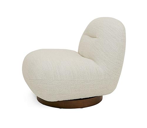 Modrest Renee - Modern Cream Fabric Swivel Chair by VIG Furniture