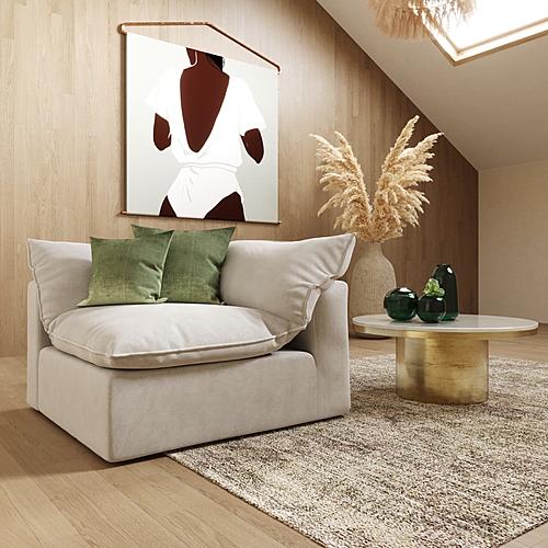 Divani Casa Garman - Modern Light Grey Corner by VIG Furniture
