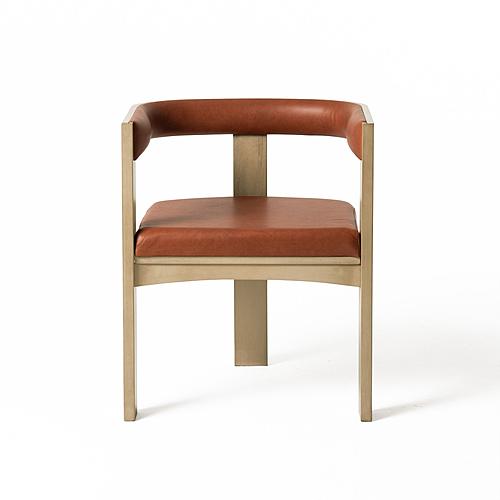 Nova Domus Oshana - Modern Rust Leatherette + White Oak Dining Chair by VIG Furniture