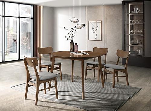 Modrest Castillo Modern Walnut Round Dining Table by VIG Furniture