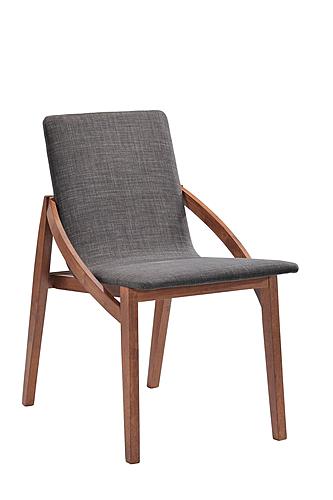 Jett - Mid-Century Grey Fabric Dining Chair (Set of 2) by VIG Furniture