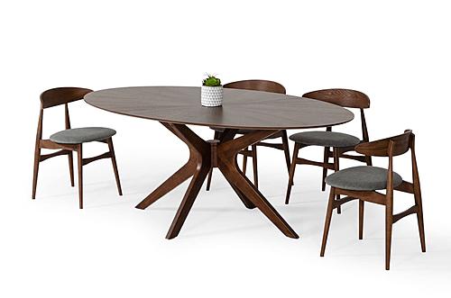 Modrest Prospect - Modern Oval Walnut Dining Table by VIG Furniture