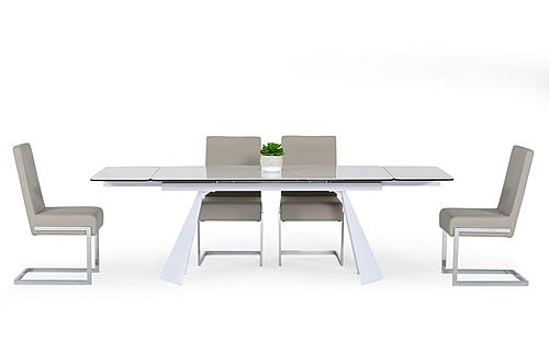 Modrest Encanto - Modern White Ceramic Dining Table by VIG Furniture