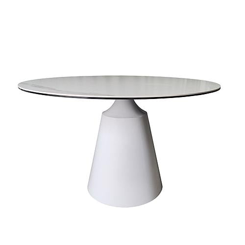 Modrest Edith - Modern Round White Ceramic Dining Table by VIG Furniture