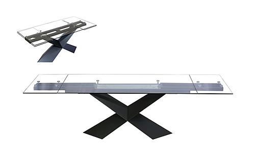 Modrest Scott - Modern Extendable Glass Dining Table by VIG Furniture