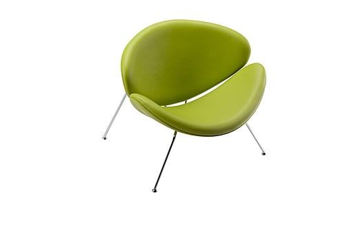 Modrest Anais Mid-Century Green Leatherette Accent Chair by VIG Furniture