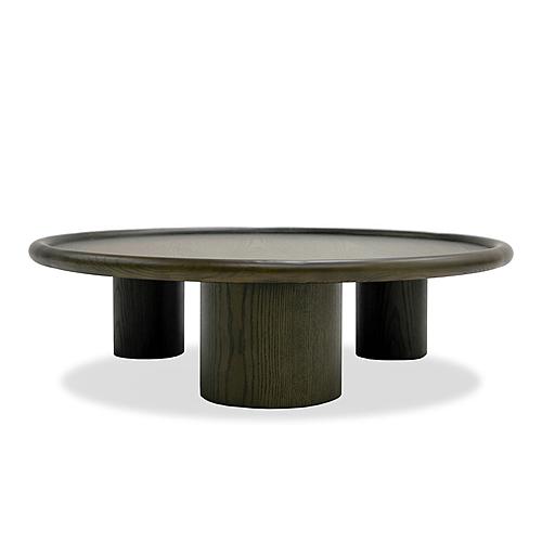 Modrest Strauss - Contemporary Brown Ash Round Coffee Table by VIG Furniture