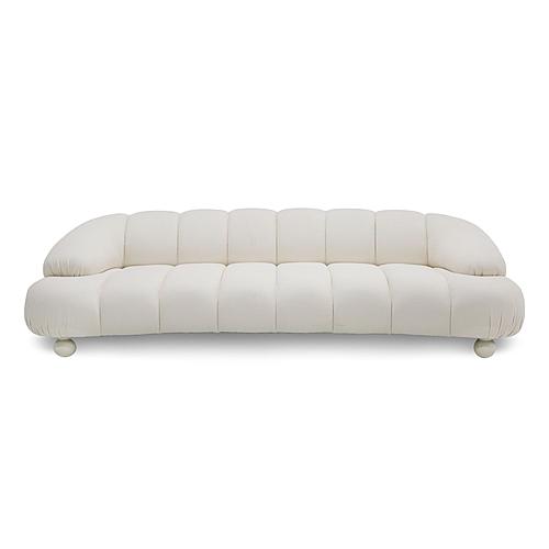 Divani Casa Duran - Contemporary White Fabric 4-Seater Sofa by VIG Furniture