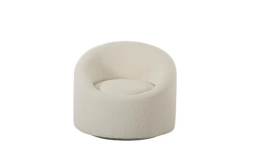 Modrest Frontier - Glam Light Beige Fabric Accent Chair by VIG Furniture