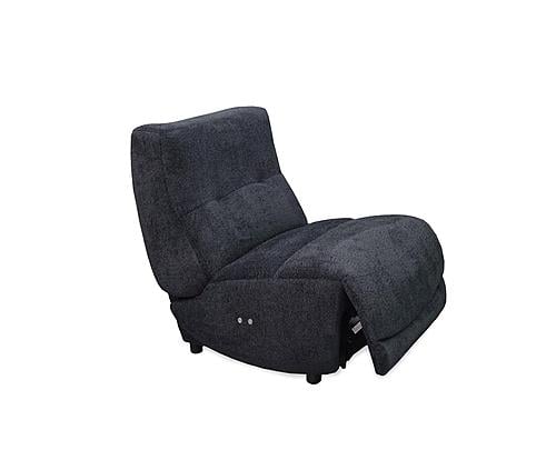 Divani Casa Basil - Modern Dark Grey Fabric Small Electric Recliner Chair by VIG Furniture