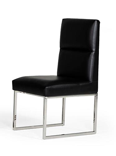 A&X Carla - Modern Black Leatherette Dining Chair (Set of 2) by VIG Furniture