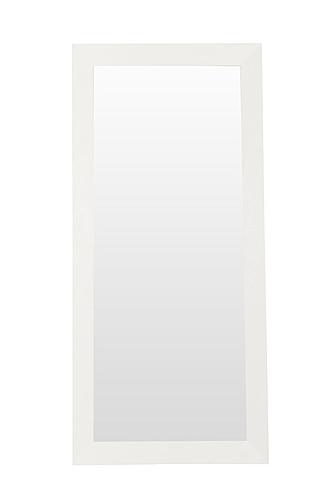 A&X Regal - Modern White Crocodile Floor Mirror by VIG Furniture