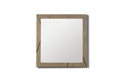 Modrest Nixa - Modern Birch + Brushed Bronze Mirror by VIG Furniture