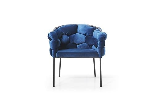 Modrest Debra Modern Blue Fabric Dining Chair by VIG Furniture