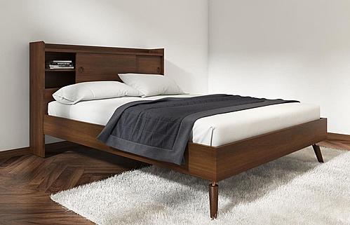 Modrest Sutton - Mid-Century Elisa Acacia Wood Bed by VIG Furniture