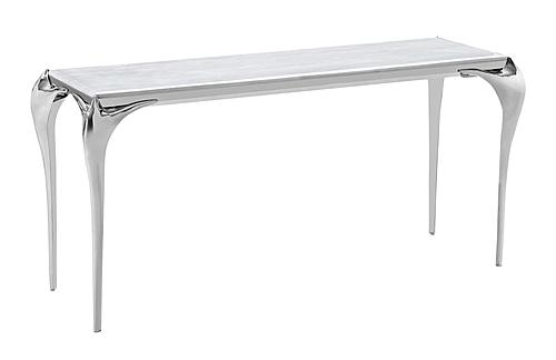 Modrest Vince - Faux Marble & Stainless Steel Console Table by VIG Furniture
