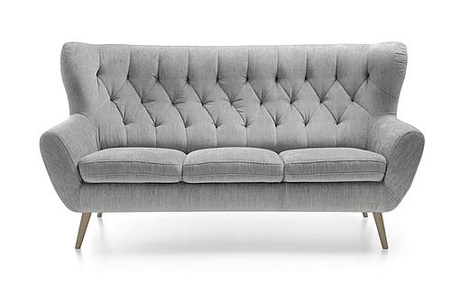 Voss Sofa Light Gray by Prestige Furnishings