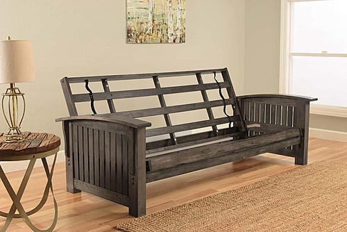 [Floor Sample] Washington Full Size Futon Frame Rustic Walnut by Kodiak