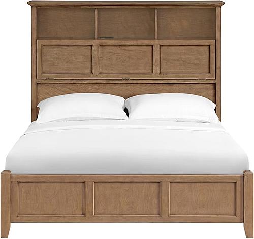 McKenzie Classic Bookcase Rail Bed by Whittier Wood Furniture