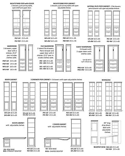 Pier Cabinets (Westhouse Series) by Wallbeds