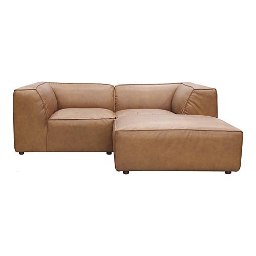 Form Nook Modular Sectional Sonoran Tan Leather by Moe's Home Collection