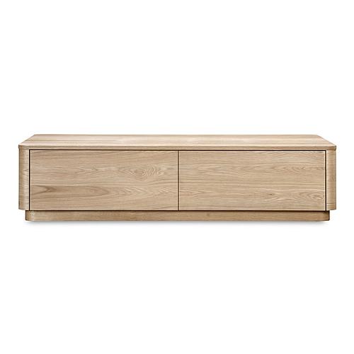 Round Off Coffee Table Oak by Moe's Home Collection
